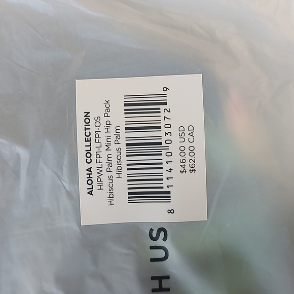 NWT Aloha Collection Hibiscus Palm Mini Hip Pack - Picture 4 of 4